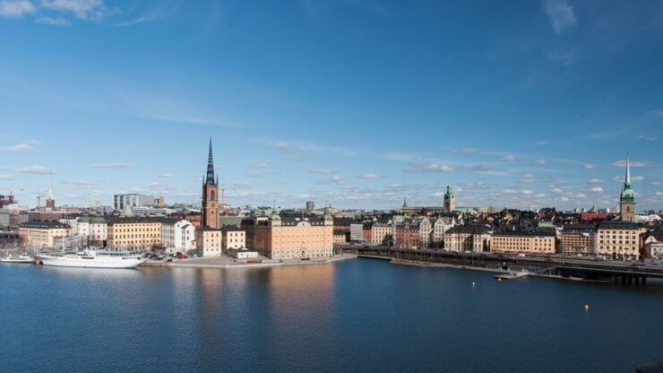 View from Monteliusvagen in Stockholm, Sweden