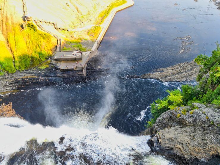 Montmorency Falls in Quebec City