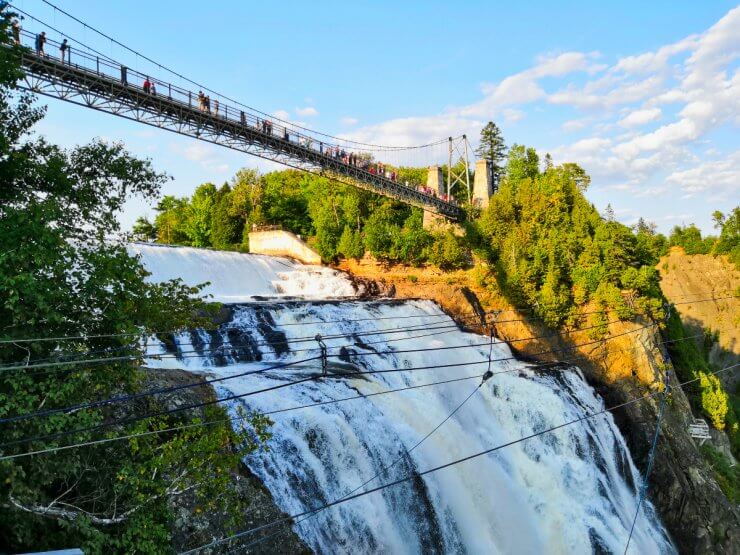 Montmorency Falls is a must-do if you have just one day in Quebec City