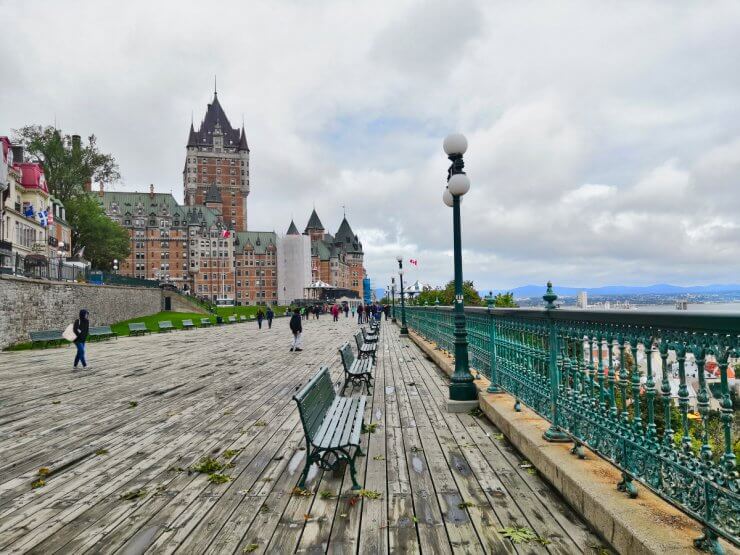 Terasse Dufferin is a perfect spot to start your one day in Quebec City