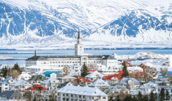 Skyline view of Reykjavik: How to spend on day in Reykjavik, Iceland.