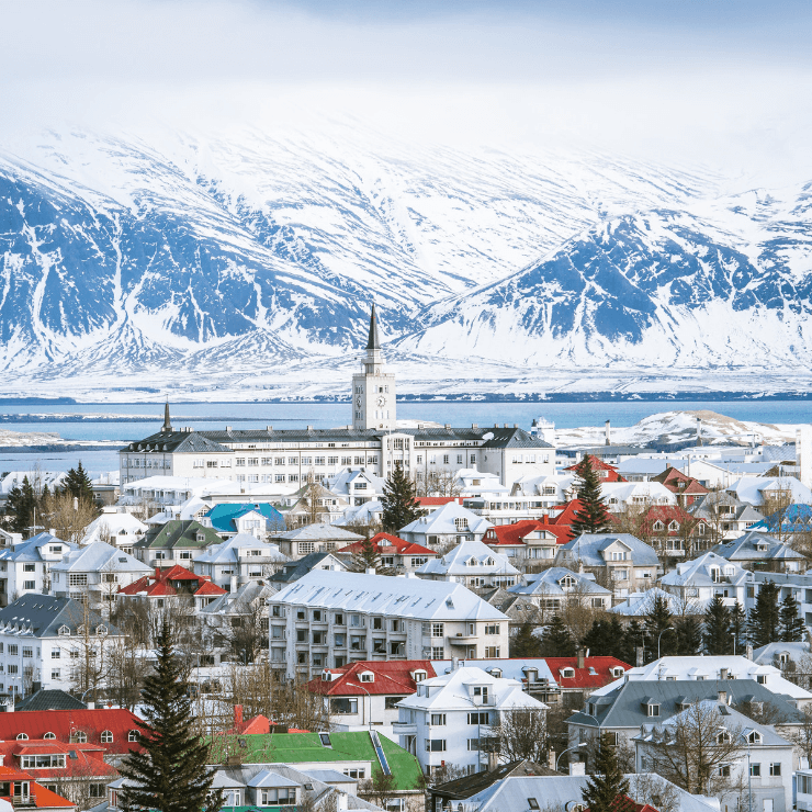 Skyline view of Reykjavik: How to spend on day in Reykjavik, Iceland.