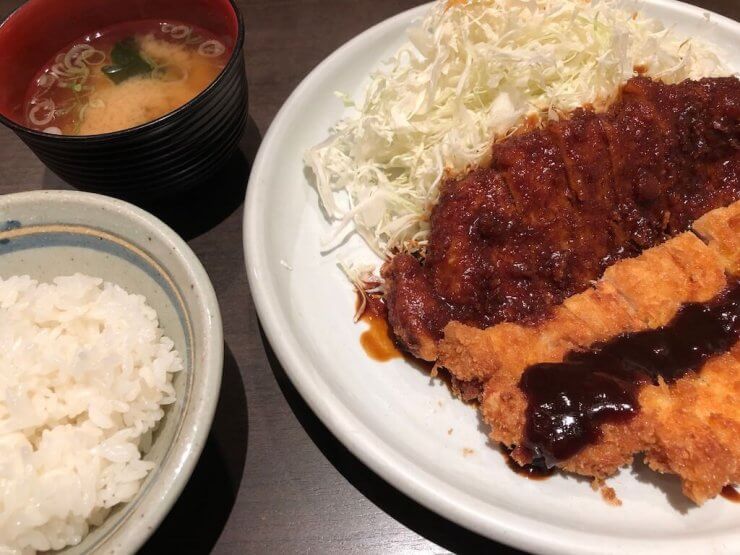 Miso Katsu Half and Half Misokatsu Yabaton Nagoya