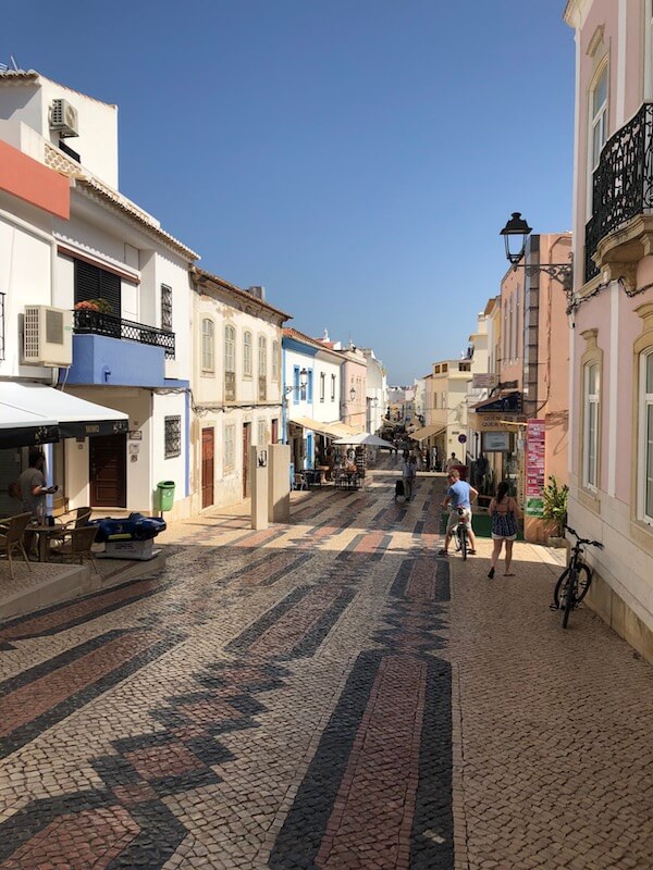 Pretty street in Lagos, Portugal