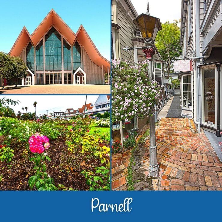 Quaint village of Parnell with its rose gardens and Trinity Church. Add this charming suburb to your Auckland itinerary. 