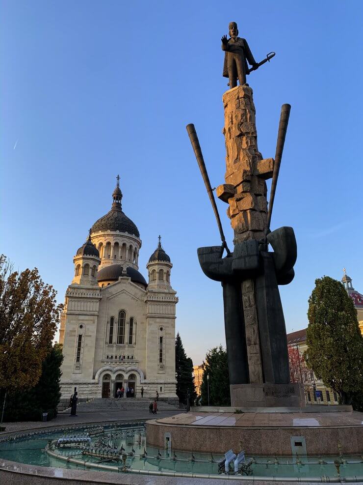 Piata Avram Iancu in Cluj, Romania