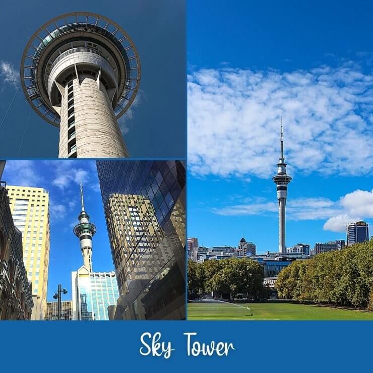 The iconic Sky Tower in Auckland is a must-see site.