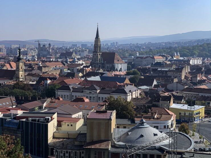 View from Cetatuia Park in Cluj