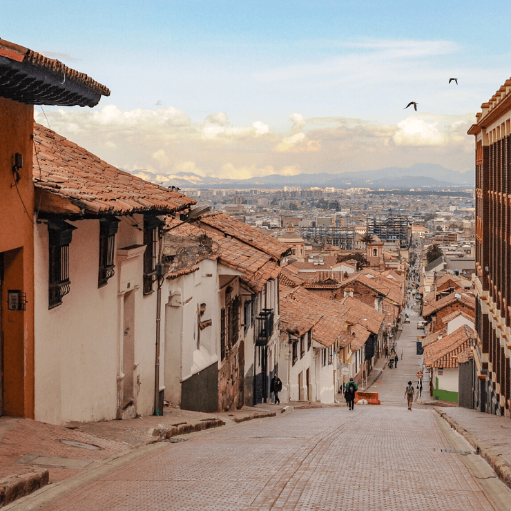 Old Town area of Bogota in La Candelaria