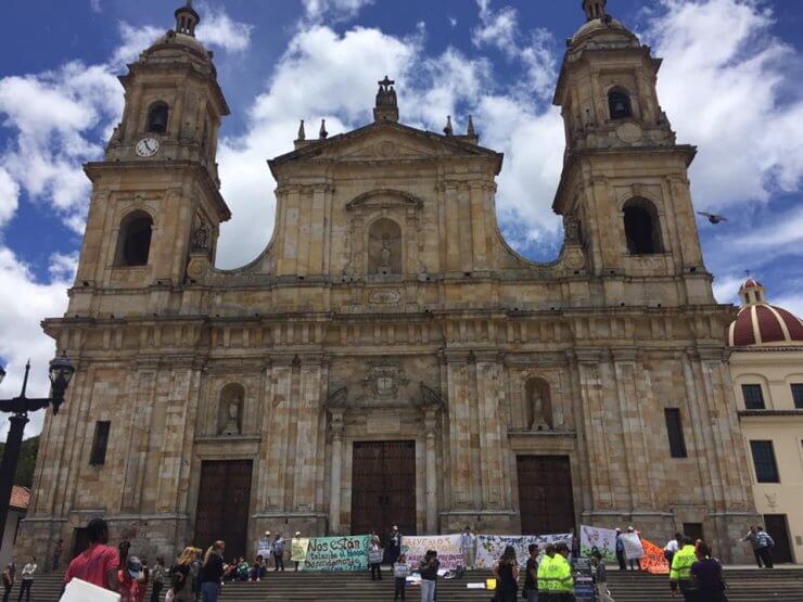 Bogotá National Cathedral in Plaza Bolívar 