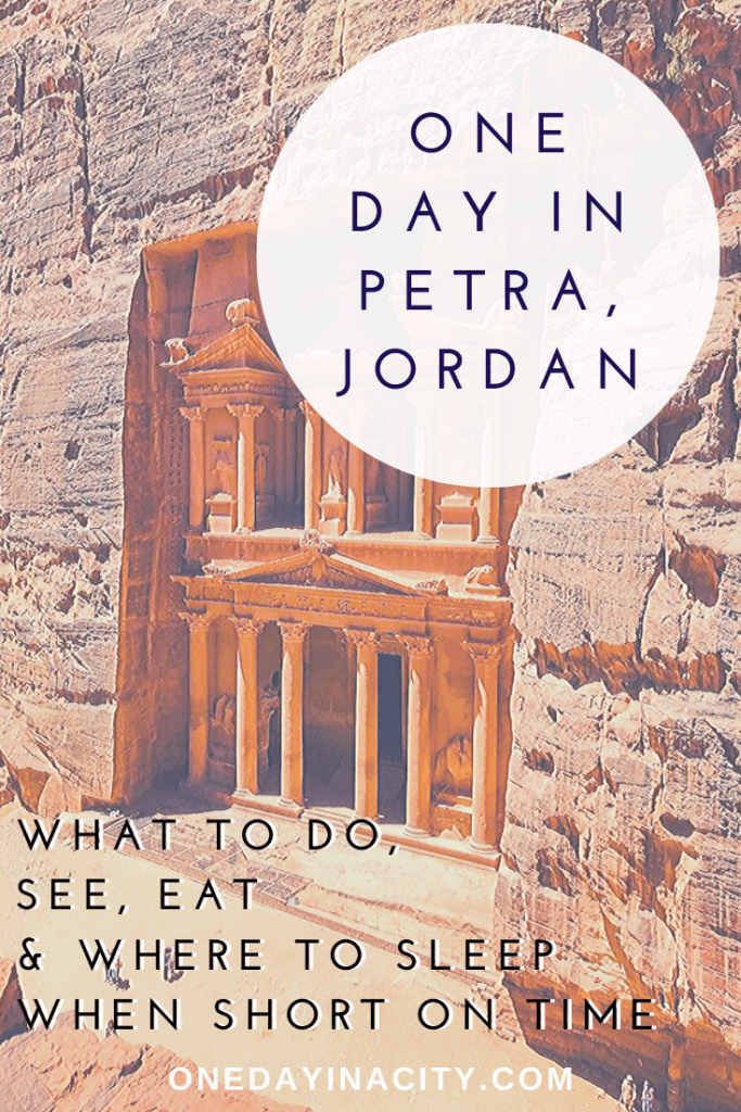 This in-depth One Day in Petra travel guide covers what you must see, do, and eat while in Petra -  even if you only have time for a day trip. Plus, where to sleep to maximize your time in Petra. 