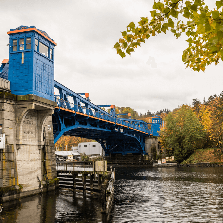 Picturesque bridge in Fremont, Seattle
