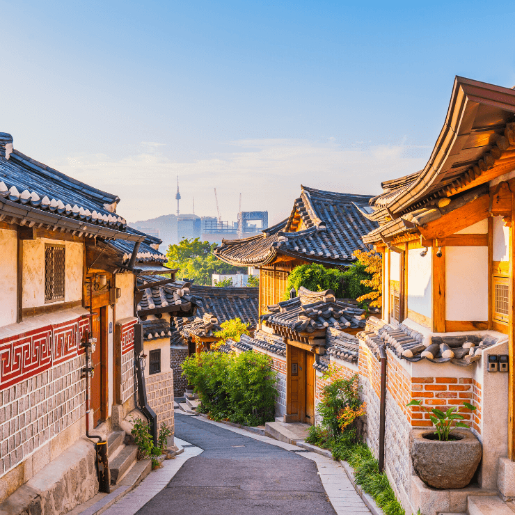 Bukchon Hanok Village is a must-see place if you have one day in Seoul. 