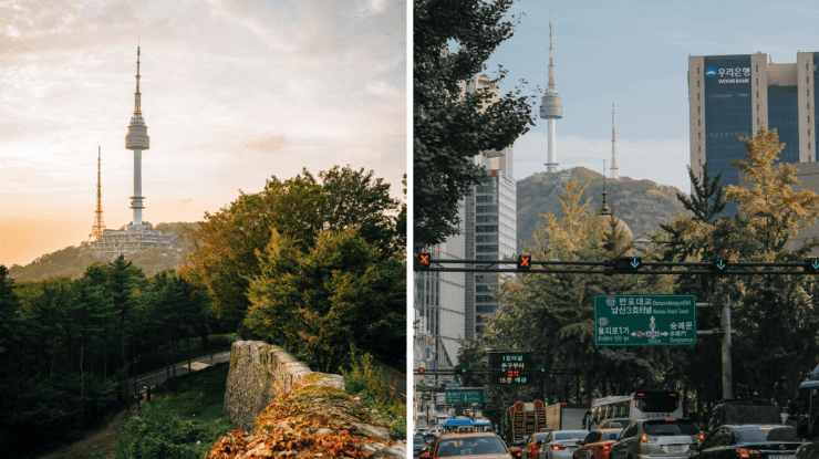 Views of the Seoul Tower