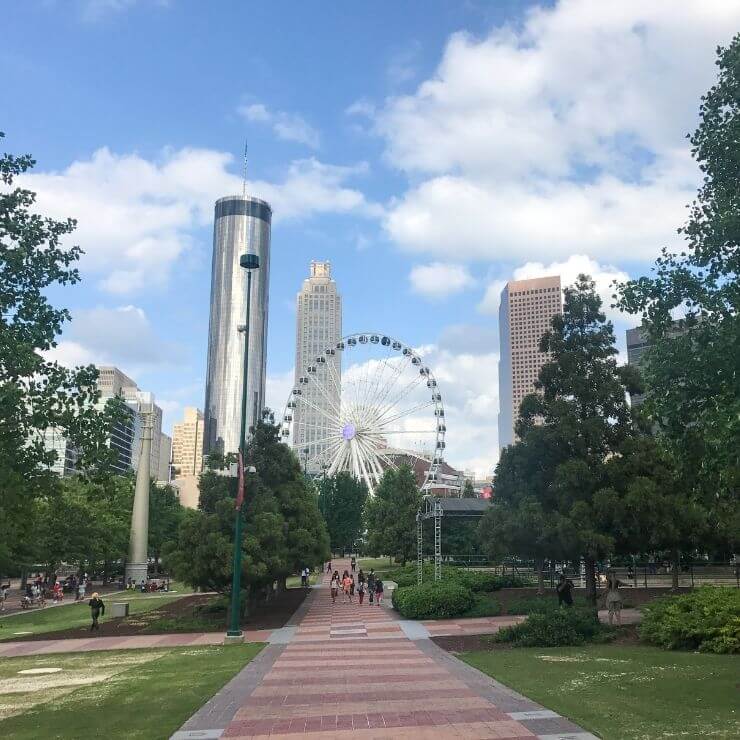 Centennial Park is a must-stop during a one day in Atlanta itinerary. 