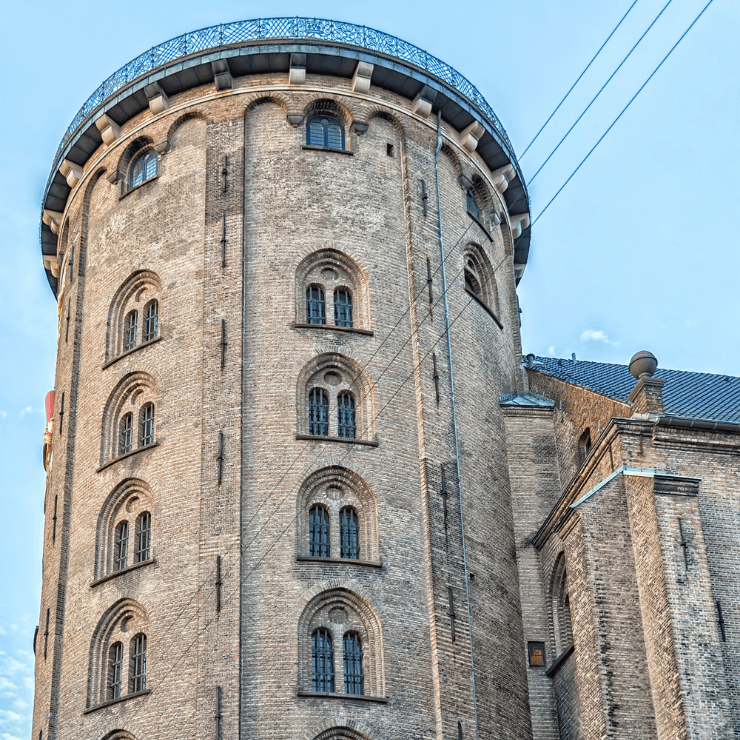 Round Tower is a great place to go for scenic views of Copenhagen. 