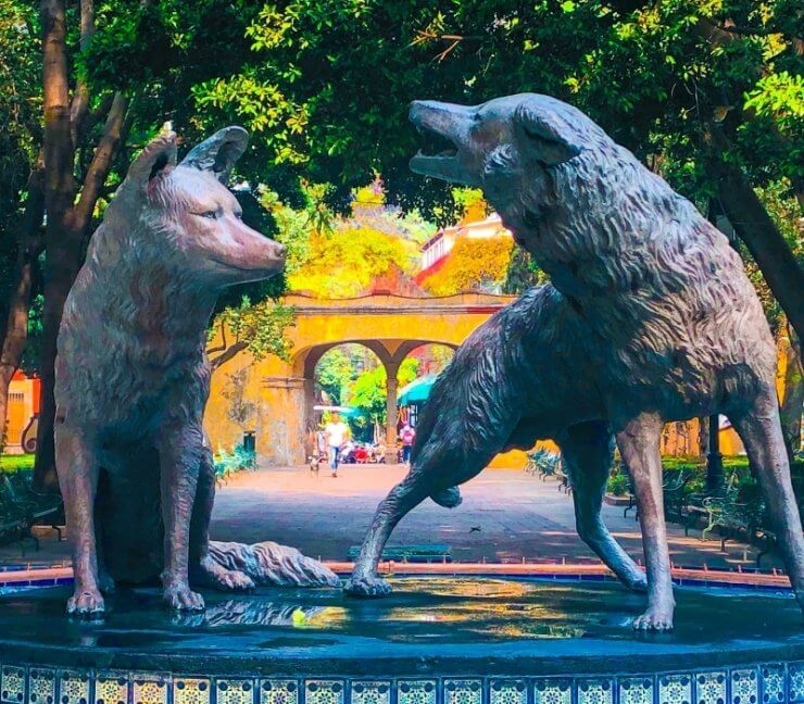 Coyoacan Fountain in Mexico City