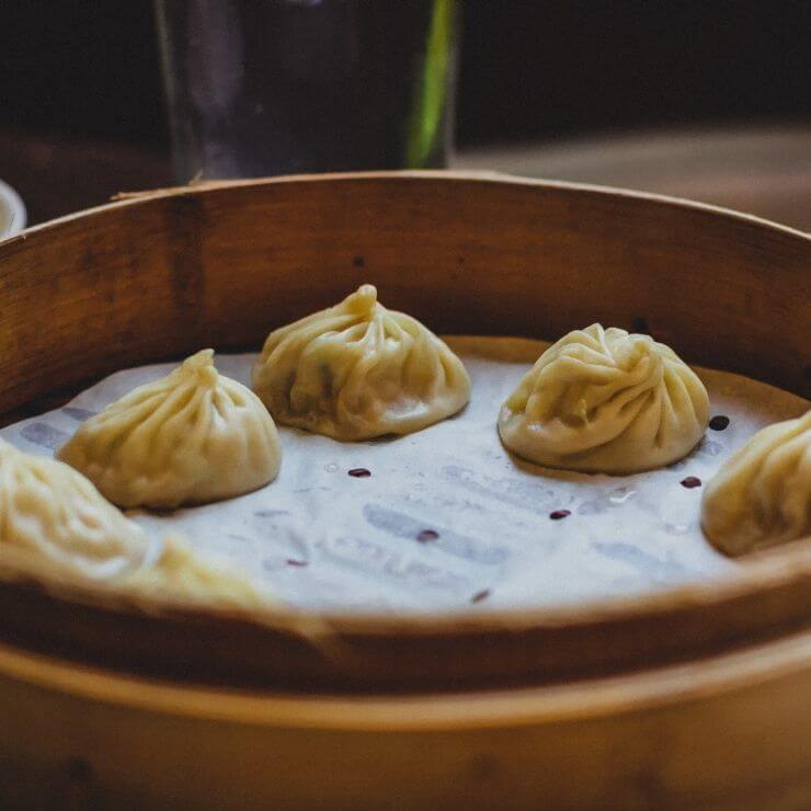 Dumplings at Din Tai Fung Restaurant in Taipei