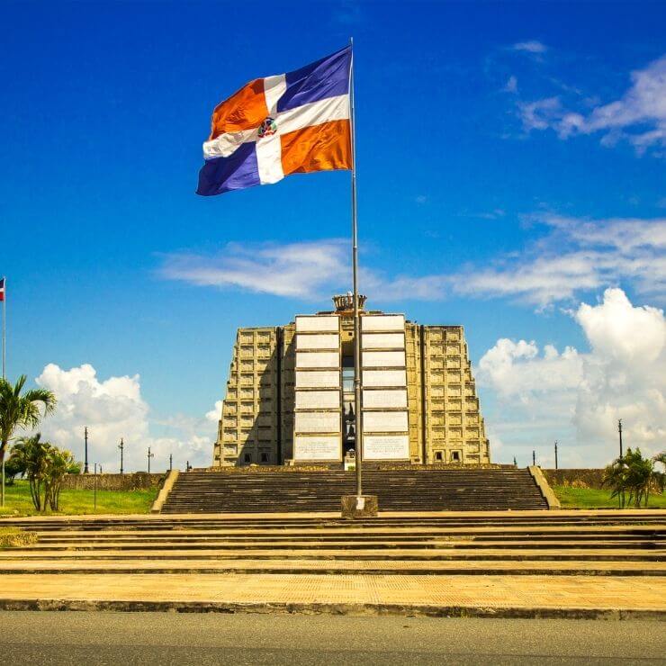 Faro Colón in Santo Domingo, also referred to as Columbus' Lighthouse. 