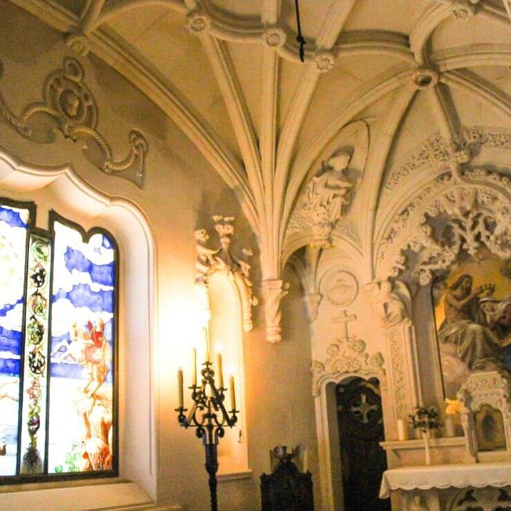 Interior room at Quinta da Regaleira