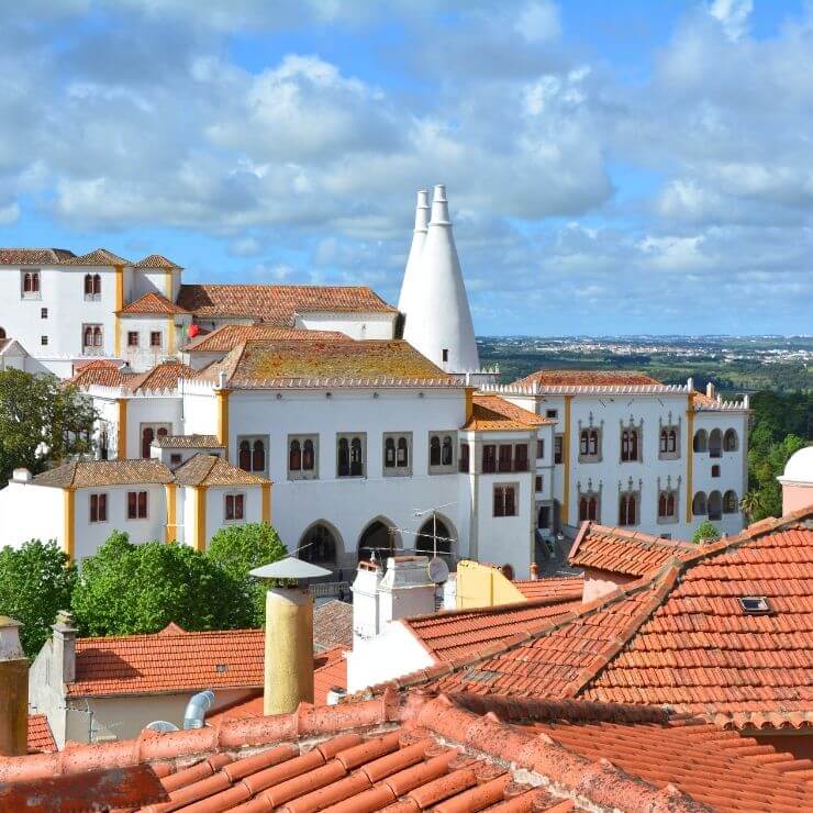 Rooftop view of the National Palace of Sintra