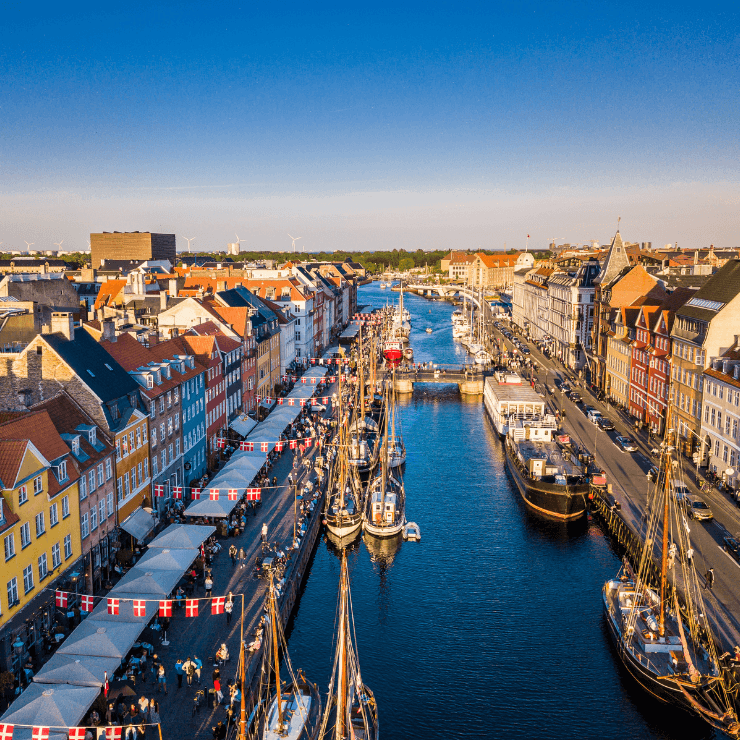 Walking around Nyhavn, also referred to as New Harbor, is one of the top things to do in Copenhagen.