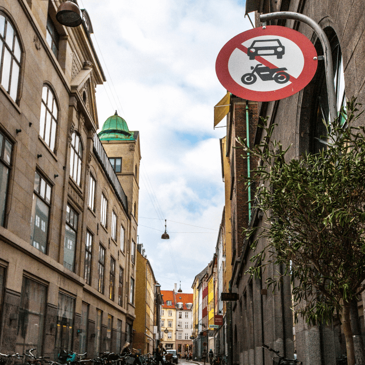 Car-free zone in Copenhagen.