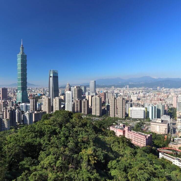 View of Taipei from Elephant Mountain