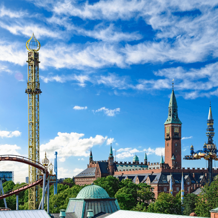 Rides and Greenery in Copenhagen's Tivoli Park