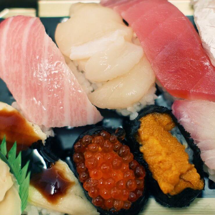 Eat sushi for breakfast while in Tokyo. Trying sushi is one of the top things to do on a 24-hour Tokyo itinerary.