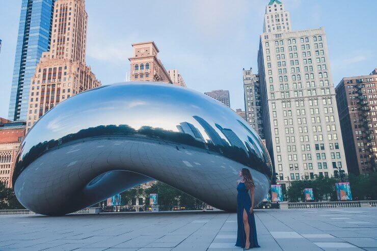 Get up super early for your day in Chicago and you might have Cloud Gate all to yourself. 