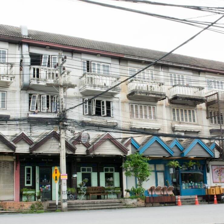 Nimmanhaemin Road is a good spot for drinks during a day in Chiang Mai, Thailand. 