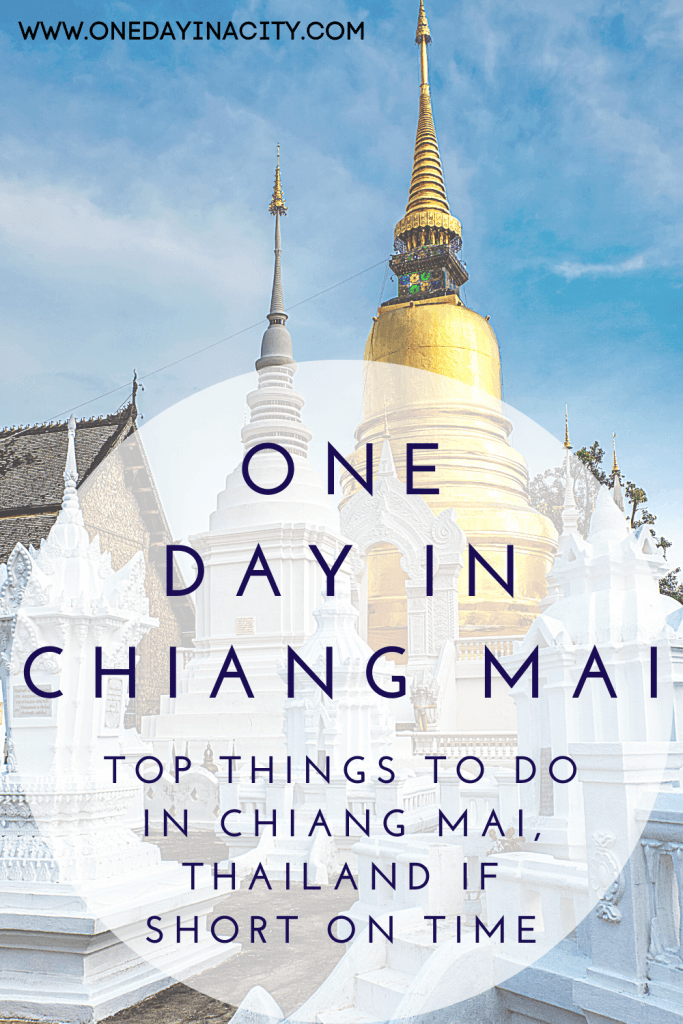 Short on time in Chiang Mai, Thailand? This One Day in Chiang Mai itinerary will help you have a cultural and fun-filled 24 hours in Chiang Mai.