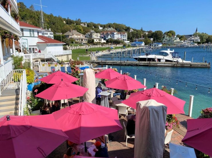 Pink Pony is a great place for lunch during your day on Mackinac Island.