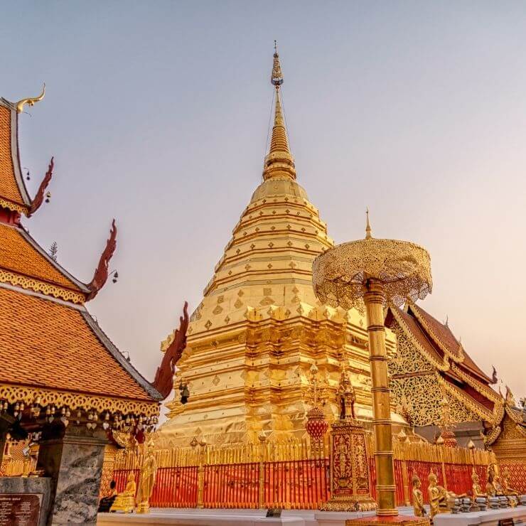 Wat Phra That Doi Suthep Temple in Chiang Mai is a must-see even if you only have one day in Chiang Mai to spend.