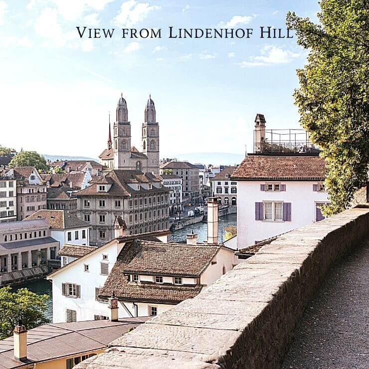 View from Lindenhof Hill in Zurich