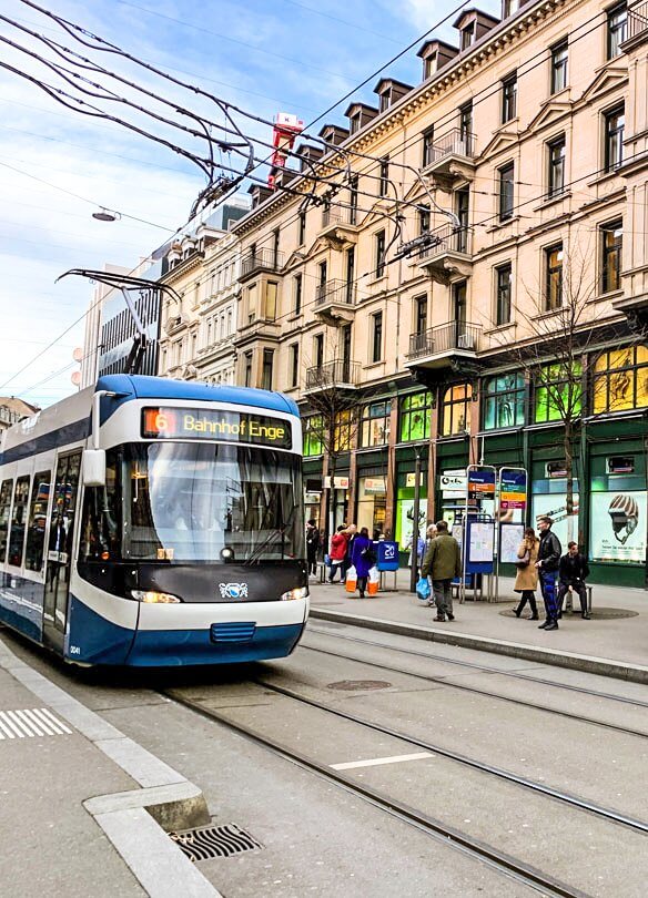 Bahnhofstrasse in Zurich is one of the best streets for shopping in all of Europe. 