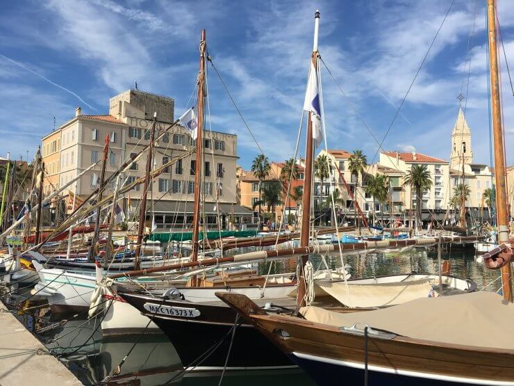 Sanary is a Mediterranean coastal town near Toulon, France. 