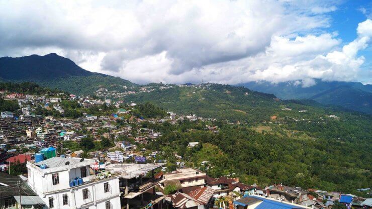 View of Kohima, India