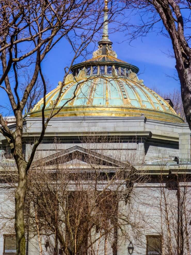 Dome of the historic Old Stone Bank in Providence. 