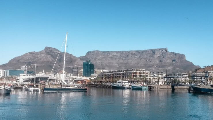 Cape Town's V&A Waterfront is a great place for dinner.