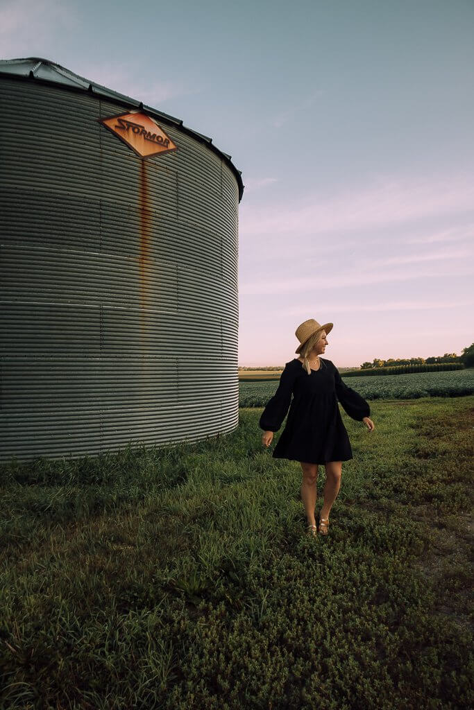 Silo in a field near Omaha, Nebraska