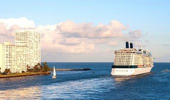 Cruise Ship Embarking from Port