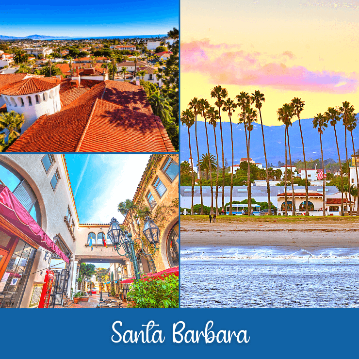 Santa Barbara is an ideal girls weekend getaway with its excellent shopping, gorgeous beaches, pretty architecture, and nearby wine tasting. 