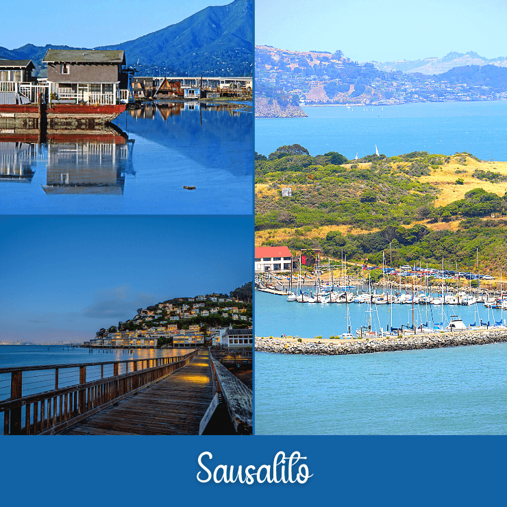 Sausalito makes for a fun ladies weekend just north of San Francisco, with floating homes, spas, waterfront dining, and gorgeous views of San Francisco's skyline. 