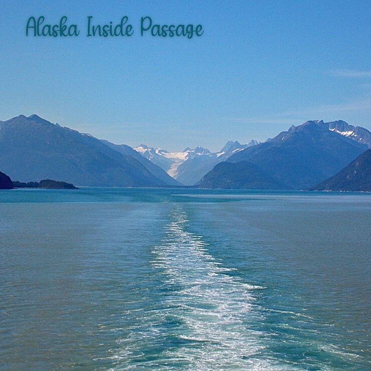 Beautiful View of Alaska mountains along the Inside Passage taken from a cruise ship. An Alaska cruise is a great itinerary for first time cruisers. 