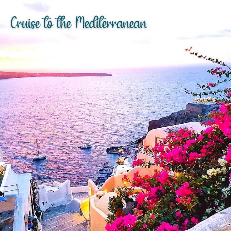 Escape to the Mediterranean on a cruise and you'll have views like this one in the Greek Isles. 