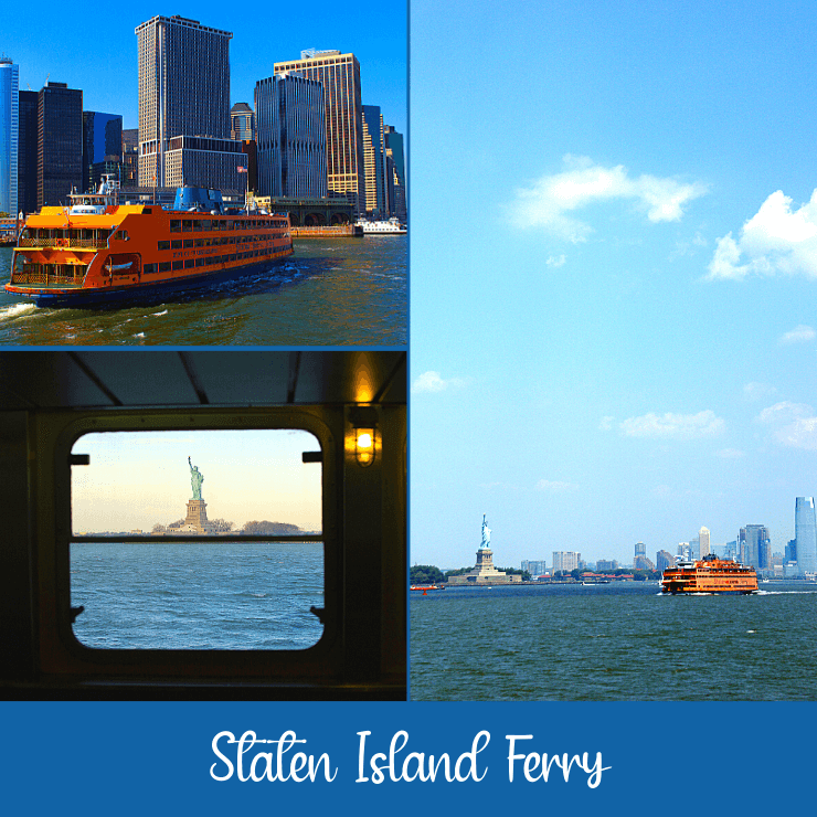 Taking a ride on the Staten Island Ferry is a great, budget-friendly way to see some of the main sites in NYC if you only have one day in New York City. 