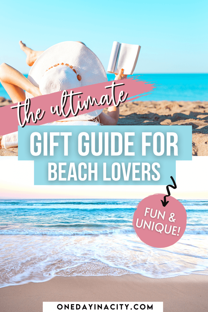 Need a gift for someone who loves the beach? You're in the right place. I live by the beach and adore it! Here are all my top picks for the absolute best gifts for beach lovers. These beach gift ideas are fun and unique, and some are even functional without being boring! You'll find the perfect beach gift for a friend, family member, coworker, or teacher in this gift list. 