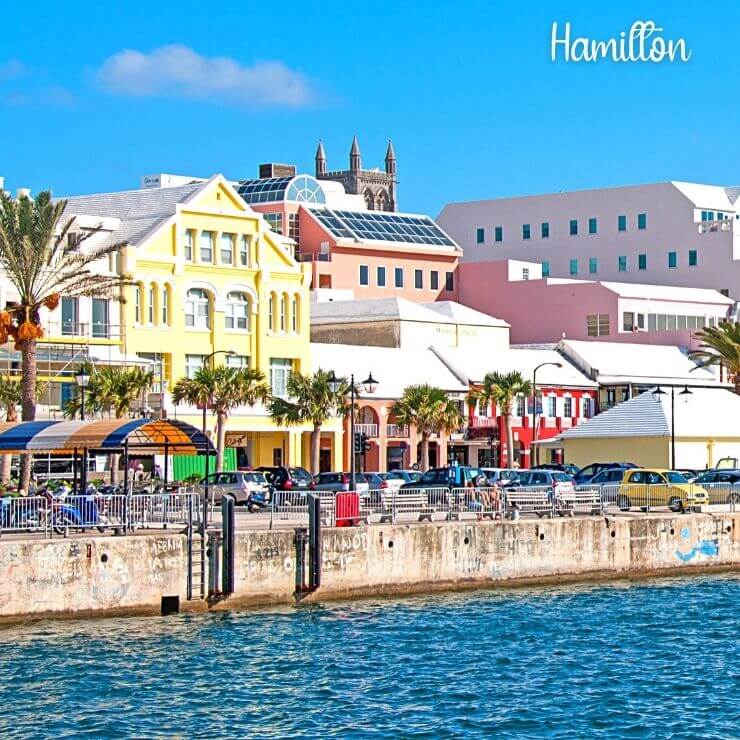 Hamilton, a historic and colorful town in Bermuda